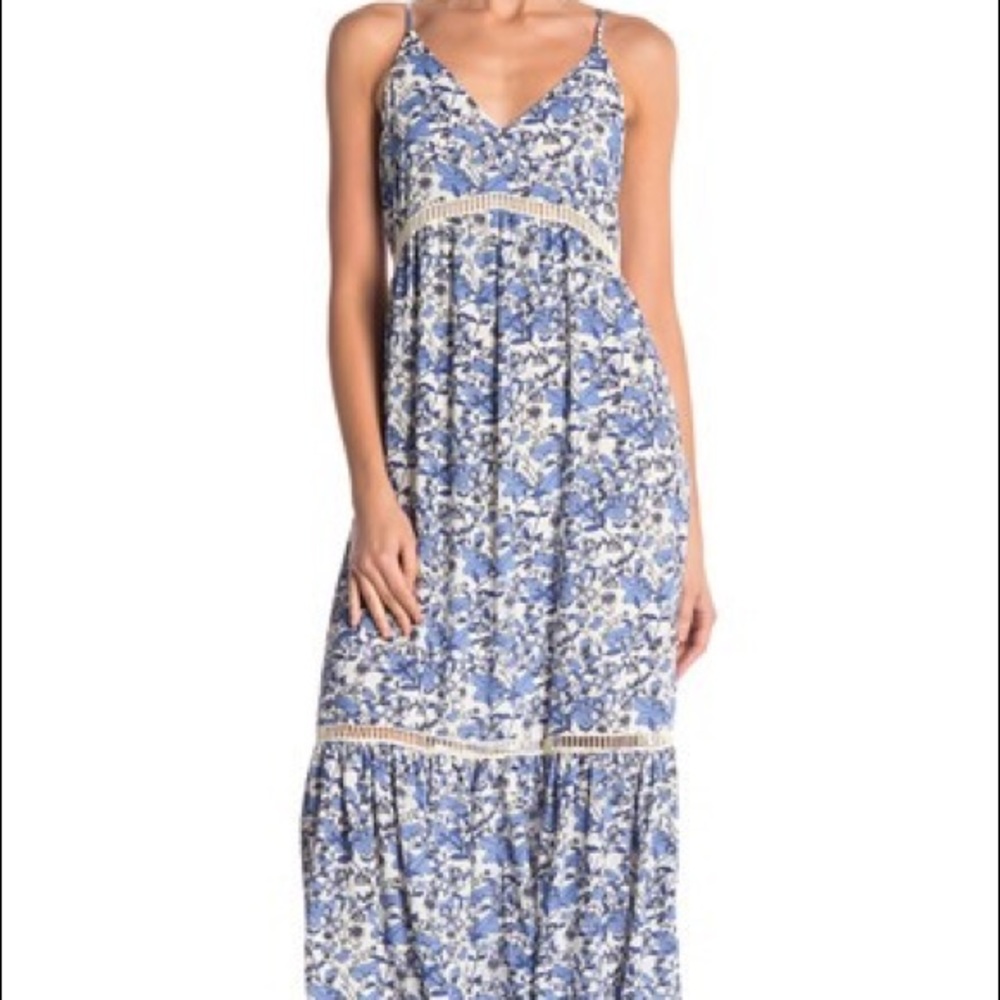 Cece Ivy Forest Maxi Dress
